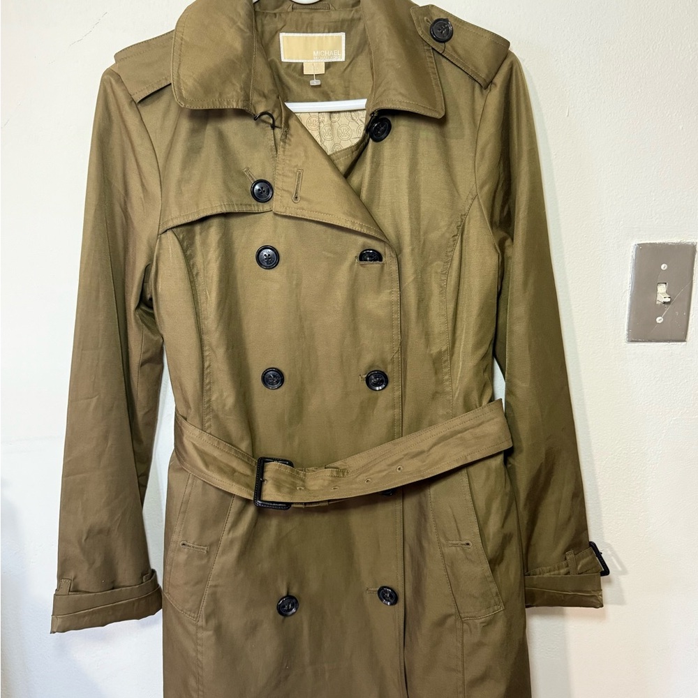 Michael Kors Classic Tan Trench Coat with Belt